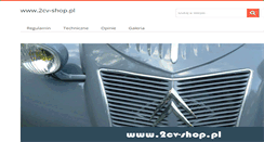 Desktop Screenshot of 2cv-shop.pl